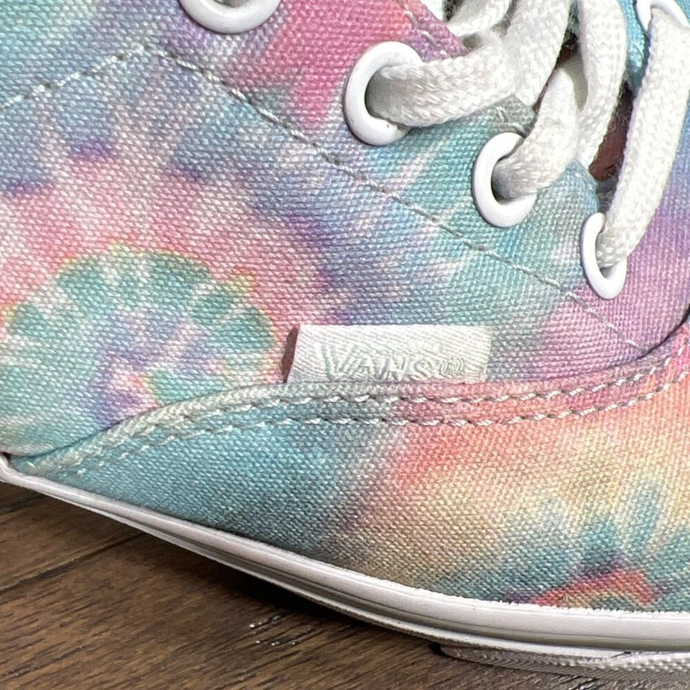 VANS Doheny Tie Dye Sneakers Blue White Pink Women's Size 8 #721356 EUC - Picture 8 of 9